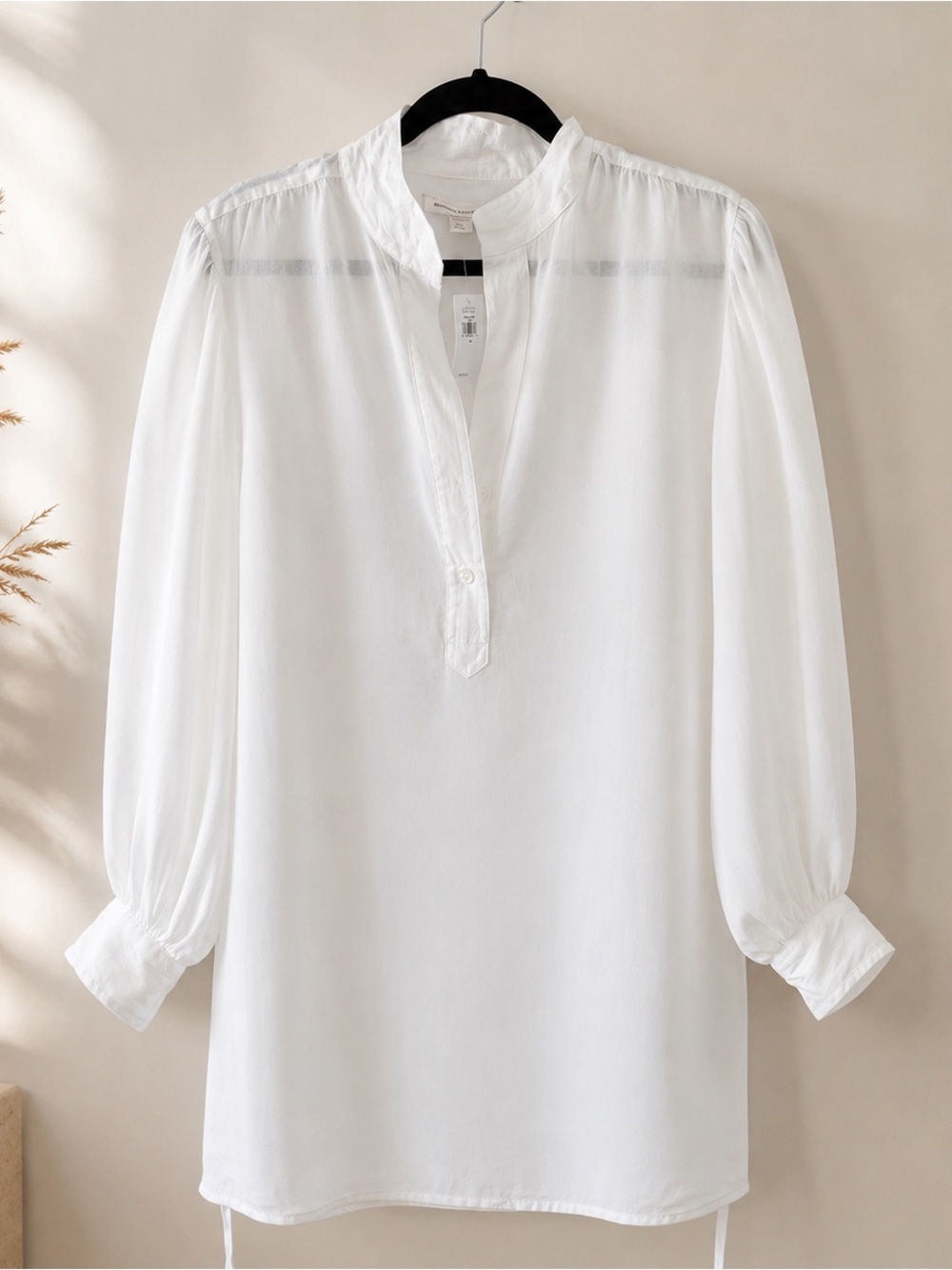Banana Republic White Tunic Top